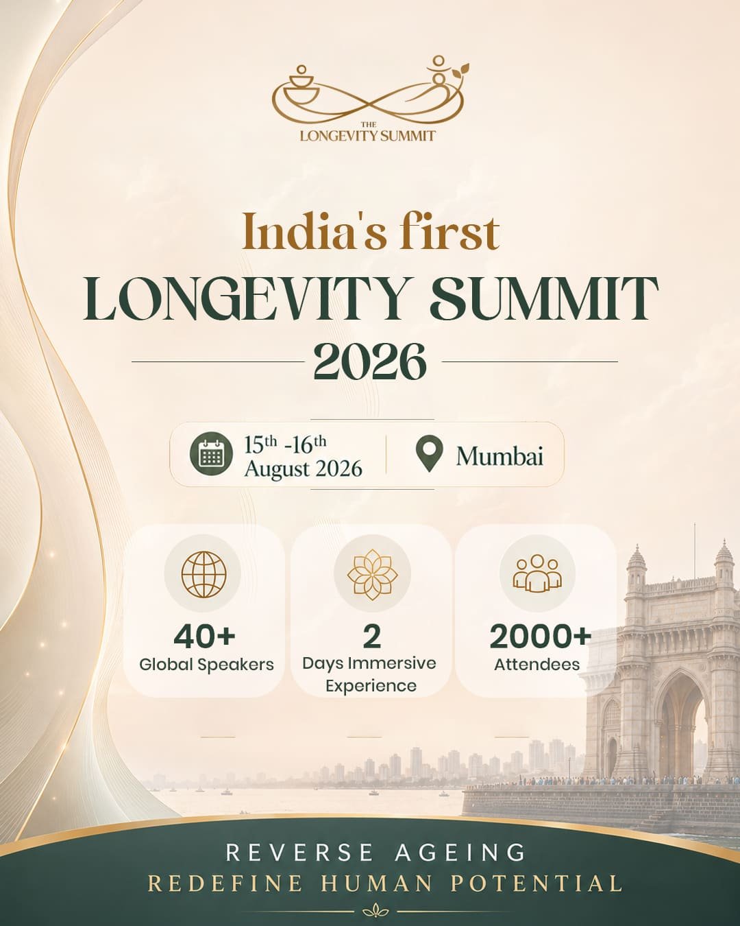 Longevity Summit 2026, India's first, Mumbai
